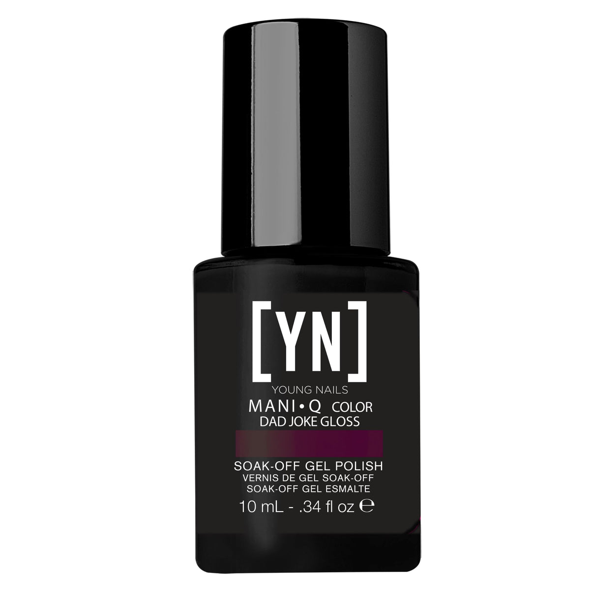 Young Nails Mani-Q Color Gel Polish - Soft Gel Nail Polish for Natural Nails, Nail Enhancements, Builder Gel, Fast Curing LED/UV Soak-Off Gel, Use w/Gel Base & Top Coat, 1/3 oz, Dad Joke