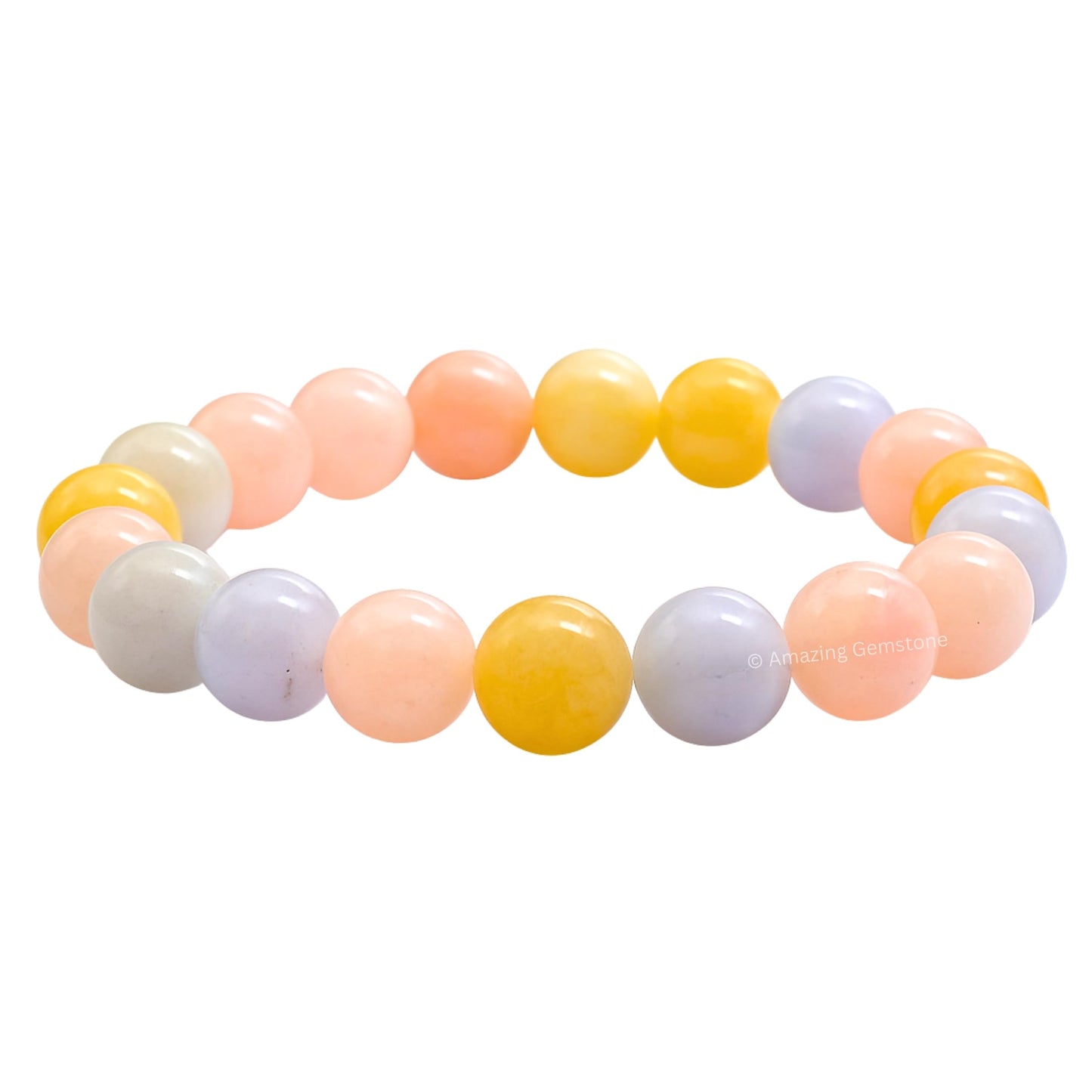 Amazing Gemstone Crystal Bracelet for Women Men's Gifts - Protection Healing Crystal Bracelet - 8mm Gemstone Beaded Stretchable Bracelet Pulseras Para Hombres Mujer Stocking Stuffers Mothers Day Gift (Morganite)