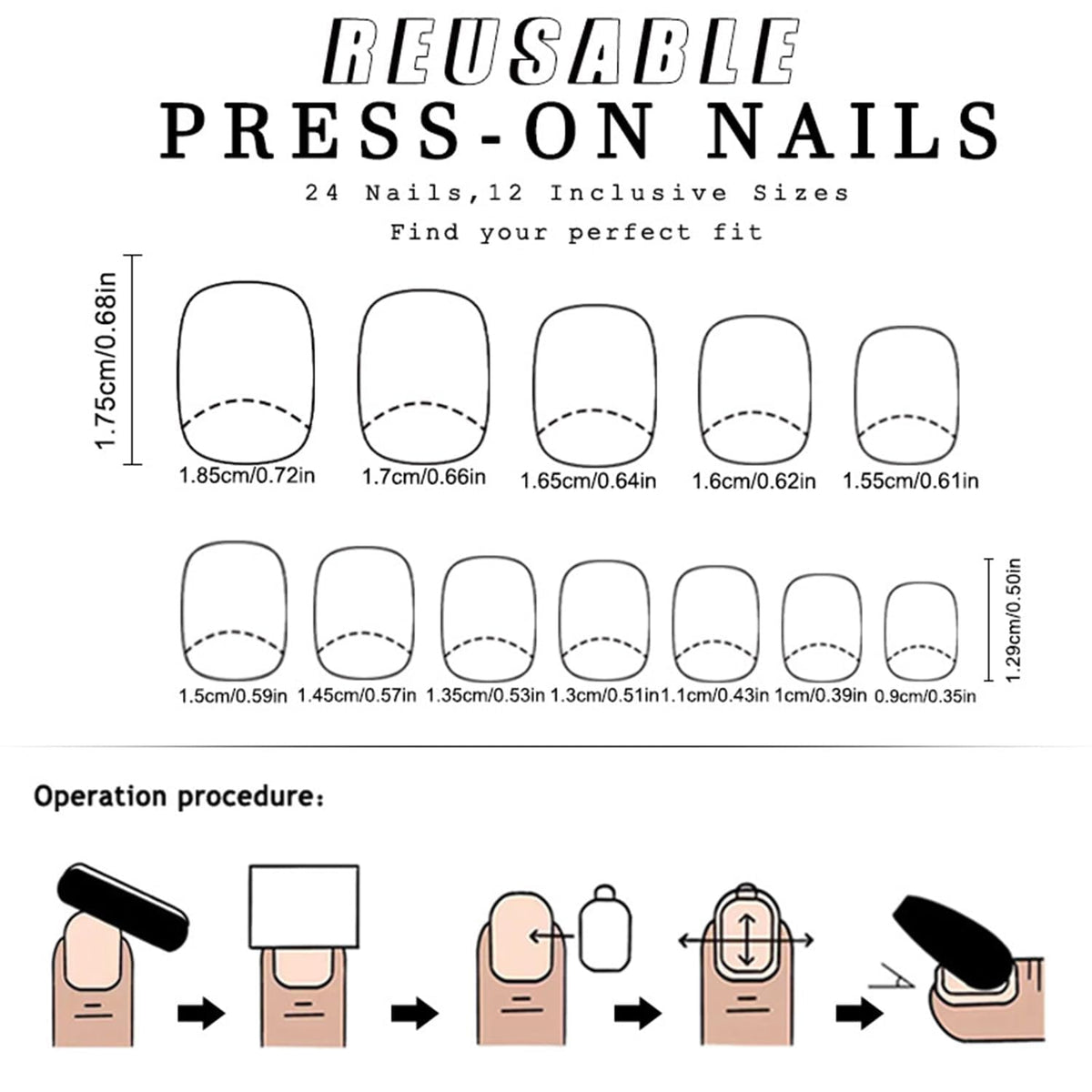 Christmas Press on Nails Short Square Fake Nails with Snow Snowman Designs Red Glue on Nails Glossy Acrylic Nail Cute WInter Stick on Nail for Women 24Pcs