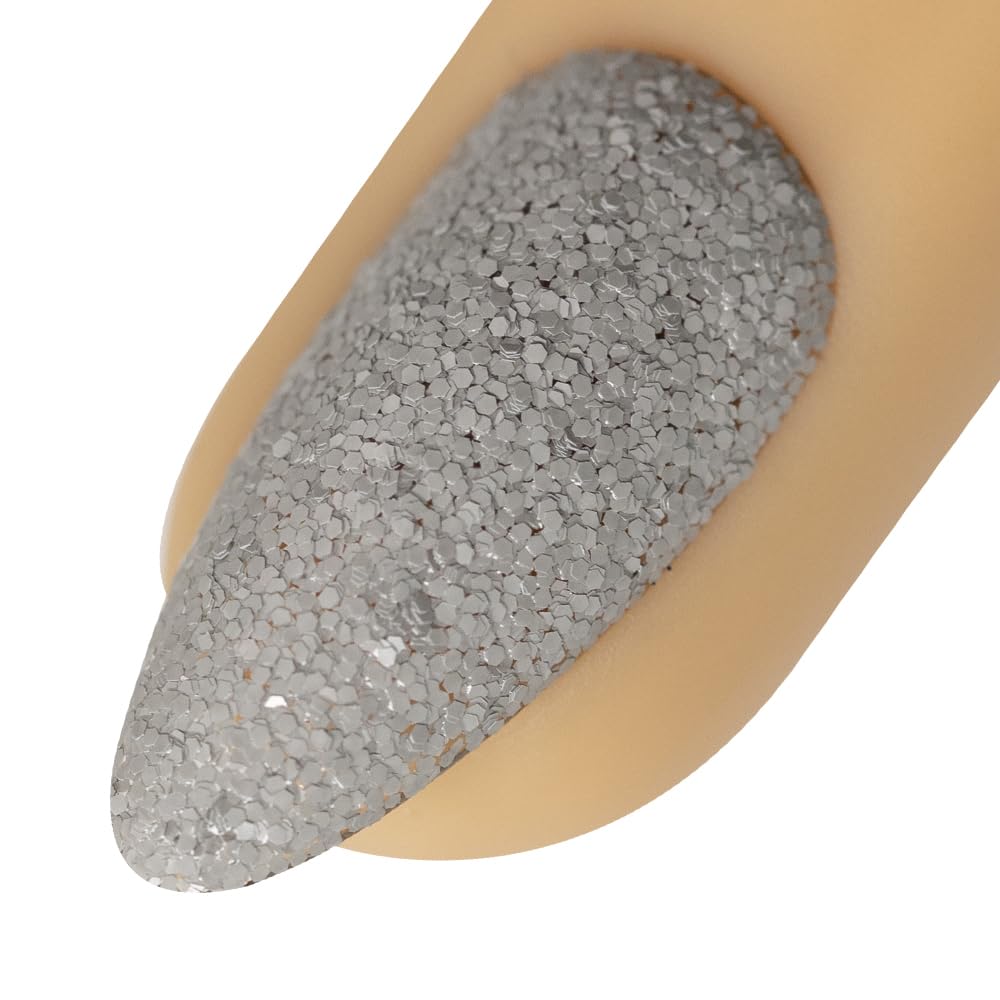 Young Nails Art Glitters - Premium Loose Nail Glitter Powder for Acrylic Nails & Gel Nails, Nail Sequins, Nail Sparkles, Nail Art Powder, Fine & Chunky Glitter, Durable, Off The Clock, 1 oz