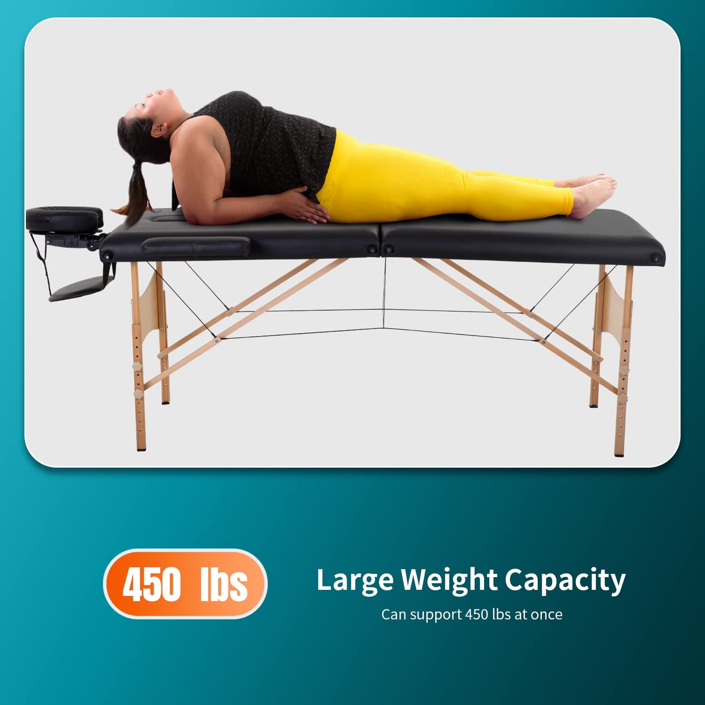 BestMassage Massage Bed Portable Massage Table 28 inch Wide Lash Bed Height Adjustable 2 Folding Spa Table with Non-Woven Bag for Spa Footmassage Facial CareSpa Tattoo