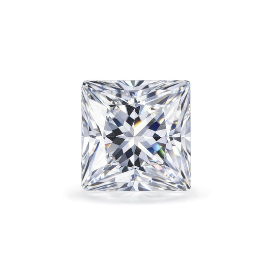 1-5 Carats Moissanite Loose Stone Lab Grown Synthetic Diamond Loose D Color Round/Oval/Heart/Princess/Cushion/Asscher/Pear/Marquise/Radiant/Emerald Cut Moissanite Loose Gem Stones for Ring Pendant Jewelry Making Gift (Princess Cut, 1 Carats)