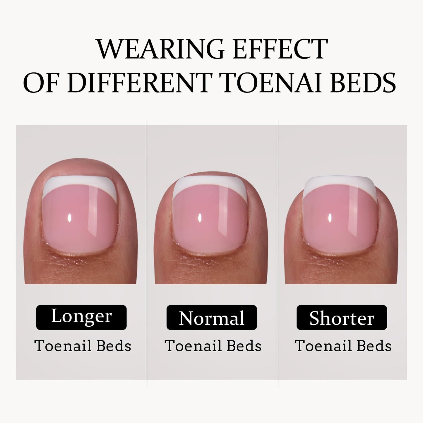 BTArtbox Long Square Gel Nail Tips and Short Square Press on Toenails