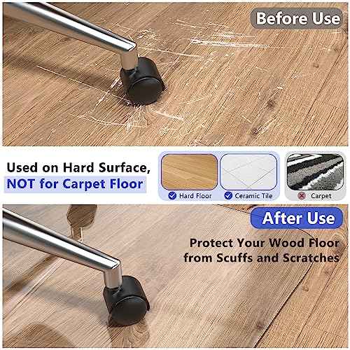 Large Office Chair Mat for Hardwood Floors - 48"¡¿60" Anti-Slip Desk Chair Mat - Heavy Duty Floor Protector for Home or Office - Easy Clean and Flat Without Curling