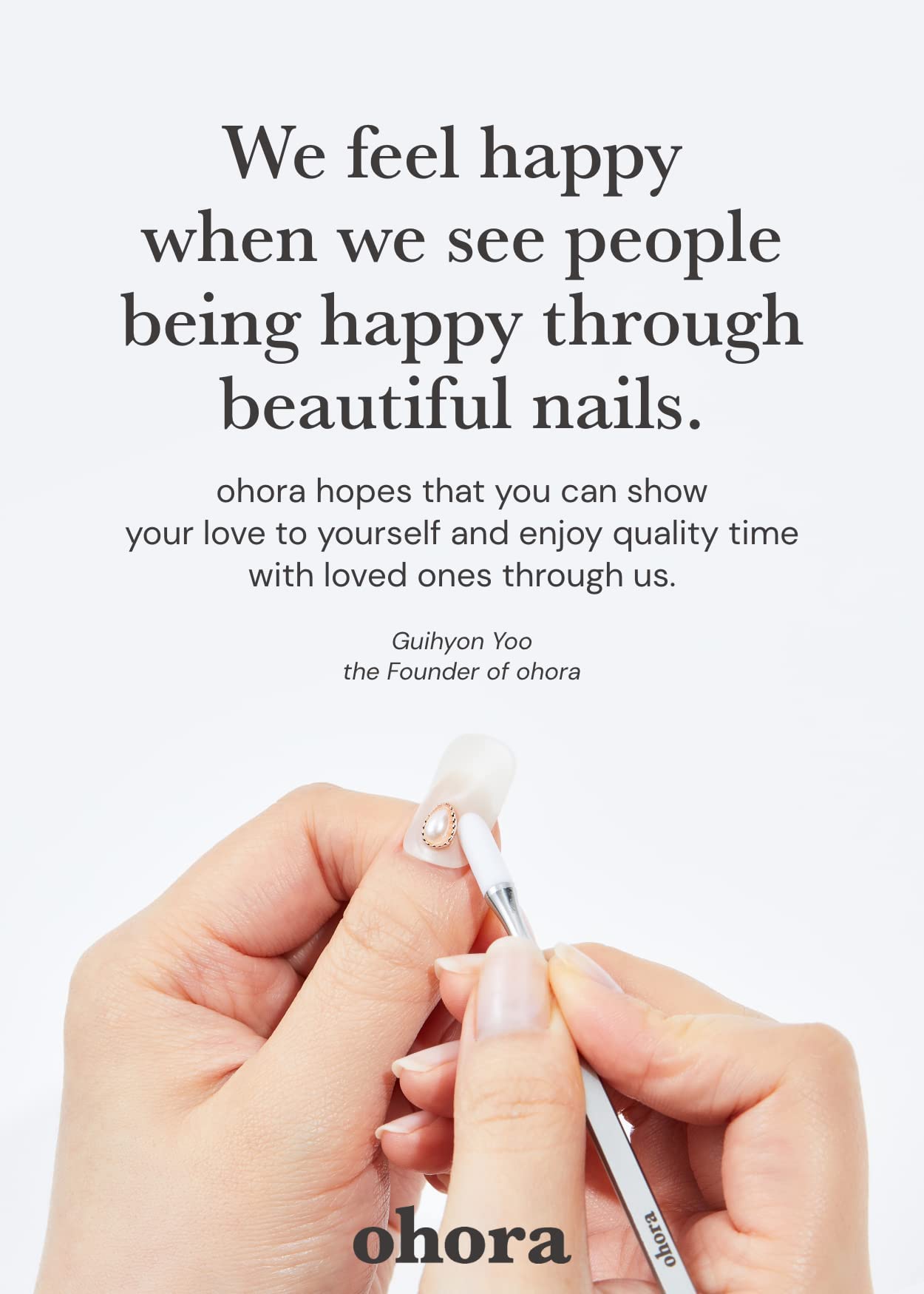 ohora Semi Cured Gel Nail Strips (N Glazed Donut) - Extended Size Range, Works with Any Lamps, Salon-Quality, Long Lasting, Easy to Apply&Remove - Includes 2Prep Pads, Nail File&Wooden Stick