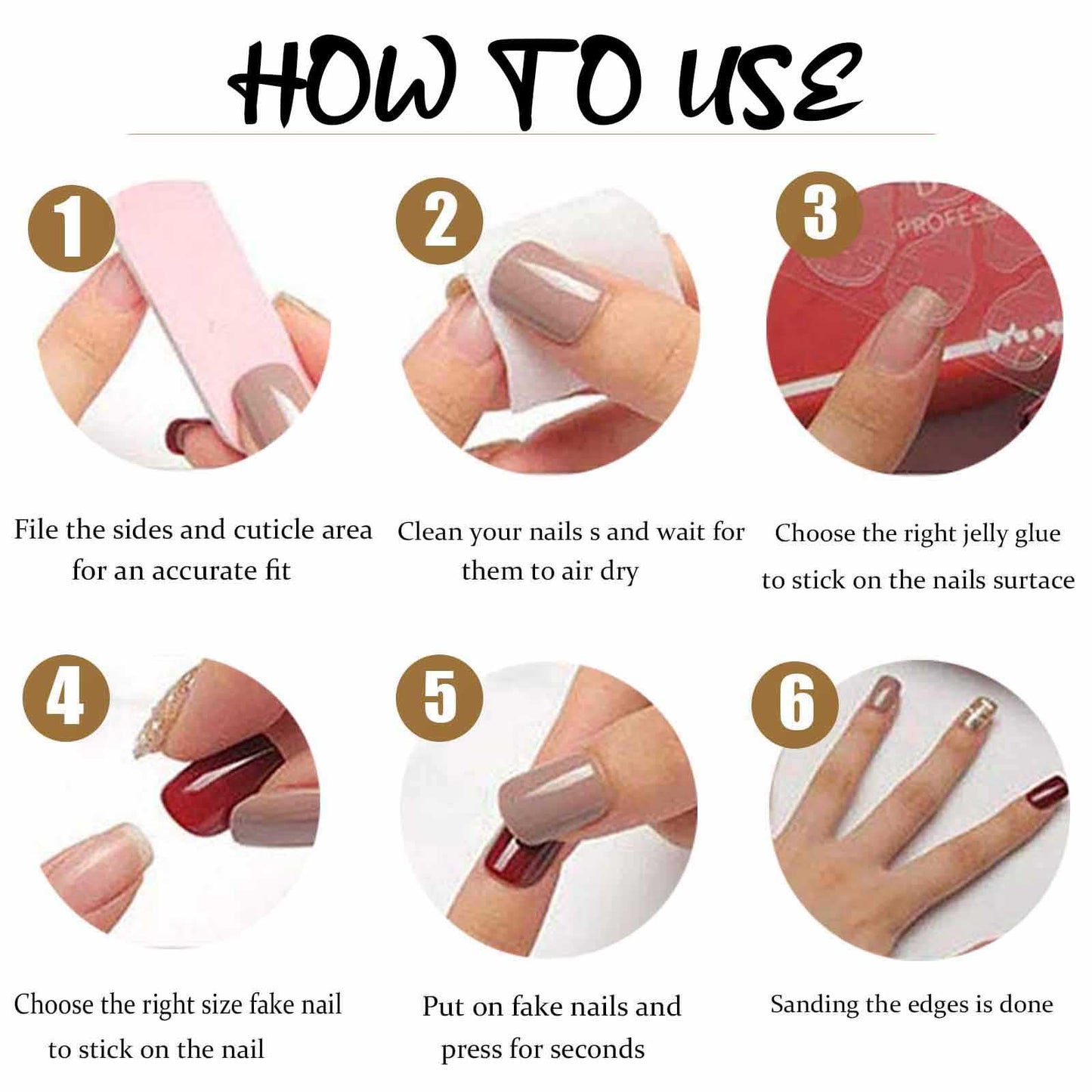 DANMANR Long Press on Nails Coffin French Fake Nails Full Cover Nude Acrylic Gradient False Nails for Women and Girls24PCS (Pink Lace)