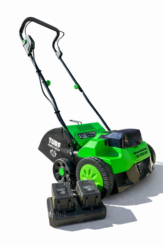 Turf Power Sweep by Turf Product Solutions - Cordless Battery Powered Artificial Grass Power Sweeper