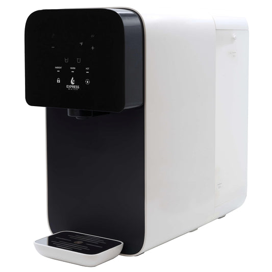 Express Water ROC001 UV Countertop Water Filter System – Hot, Room, Ambient Reverse Osmosis Water Filter System – 5 Stage RO Water Filter System with UV Water Purifier – No Installation Required
