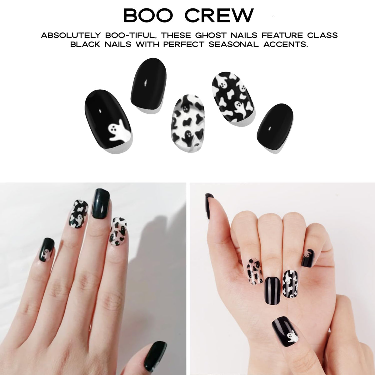 Adora Couture Semi-Cured Gel Nail Strips - 20 Salon-Quality Gel Sticker with UV Light Required, Long Lasting, Easy Application & Removal, Includes Prep Pad, Nail File, Wooden Stick – Boo Crew