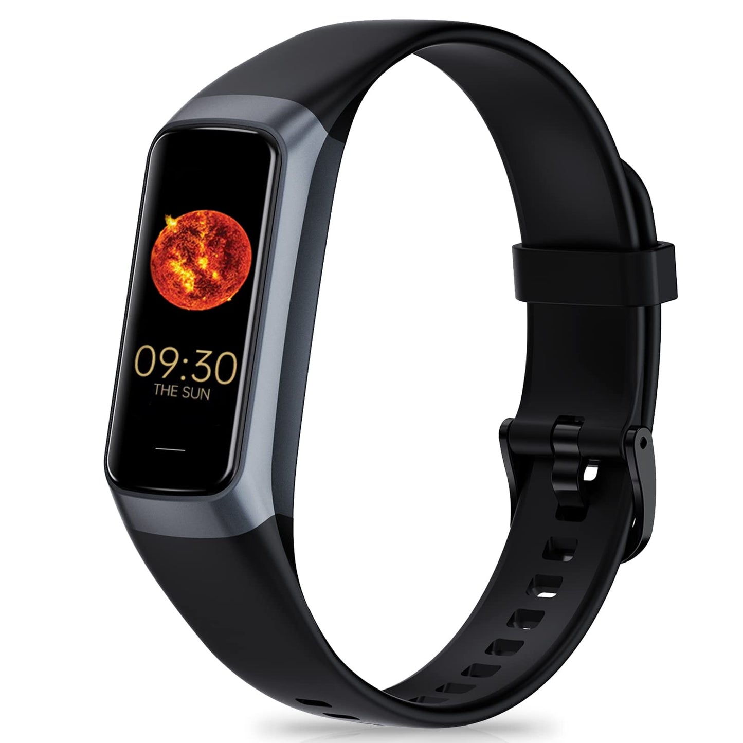 Zeacool Fitness Tracker with 24/7 Heart Rate, Blood Oxygen Blood Pressure Sleep Monitor, Activity Trackers 5 ATM Waterproof,Step Calorie Counter Pedometer Health Smart Watch for Women Men (Black)