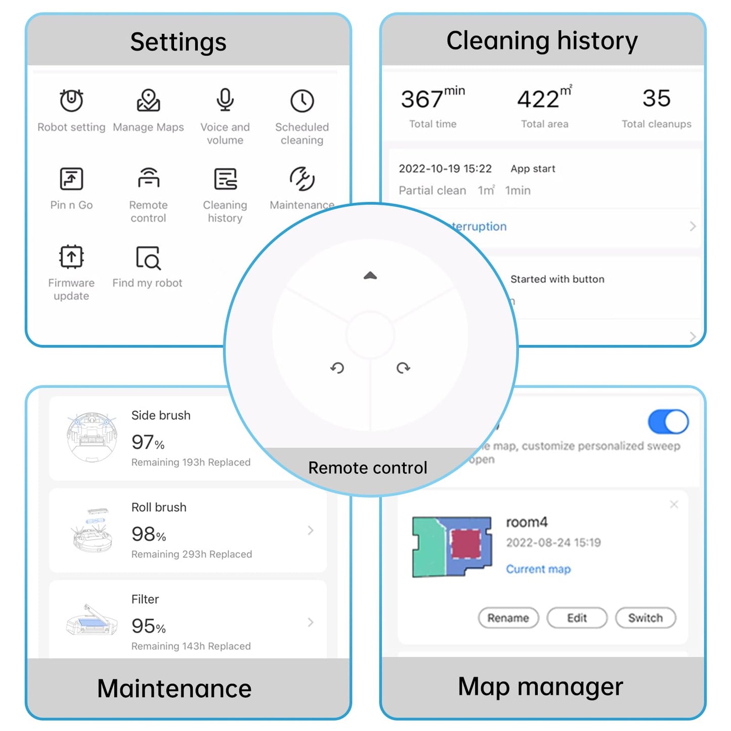 OKP L3 Robot Vacuum Self Emptying Station for 60 Days, LiDAR Navigation, 200Min,4000Pa Suction, 2.4G WiFi/App/Alexa Control, Robotic Vacuum for Pet Hair, Carpet, Floors,Blue