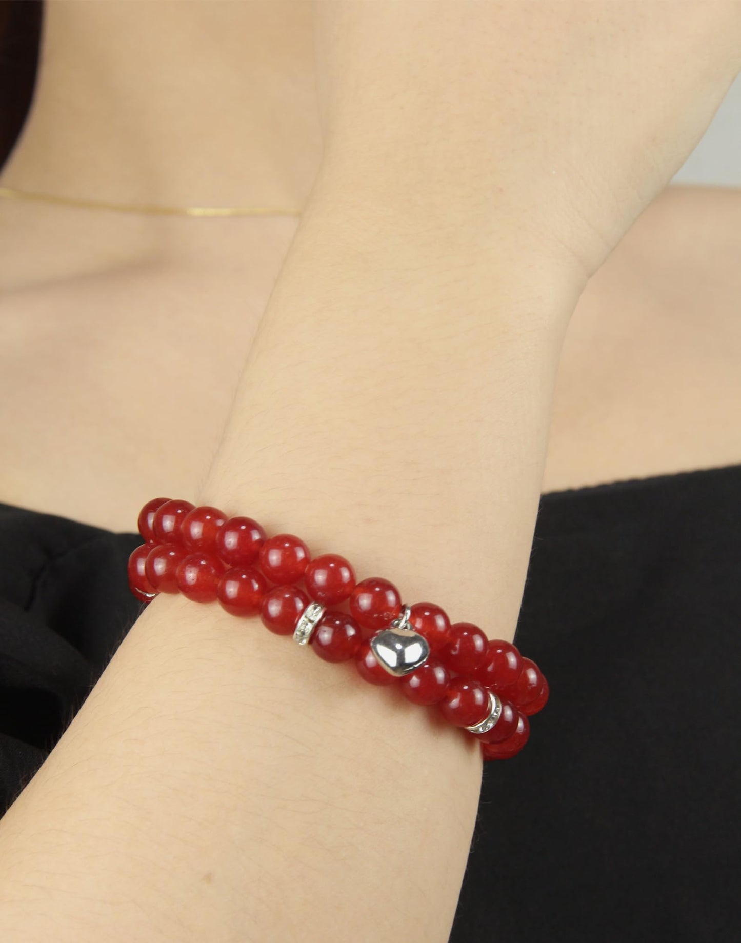 GDLKPYHS Healing Bracelets for Women - Carnelian Bracelet - Healing Prayers Crystal Bracelet, 8mm Natural Stone Stress Relief Yoga Beads Get Well Soon Gifts