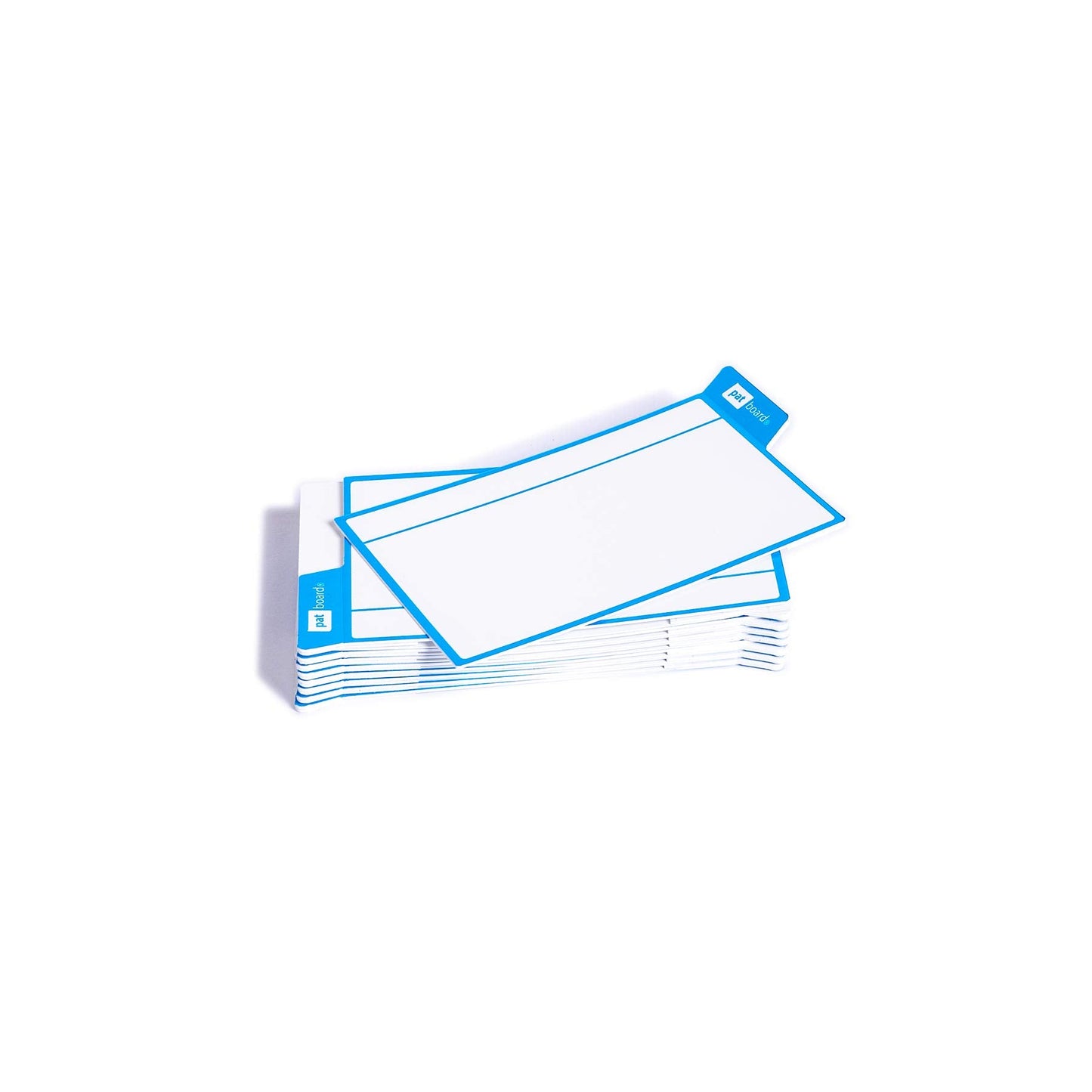 PATboard Scrum Board and Kanban Board - 16 Task Cards Medium - with nanocups® for Glass - Blue