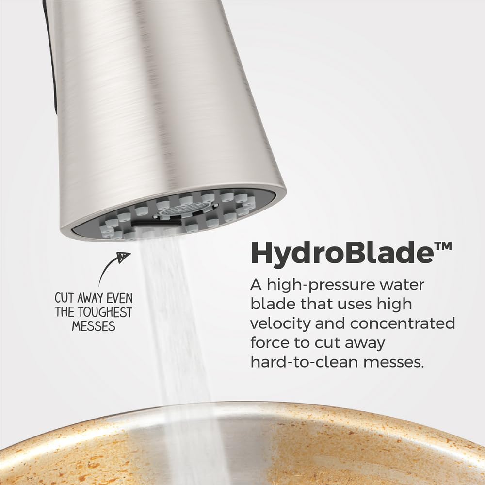 Pfister Talega Kitchen Faucet with Pull Down Sprayer, Single Handle, High Arc, NSF Certified, Spot Defense Stainless Steel Finish, F5297TEGS