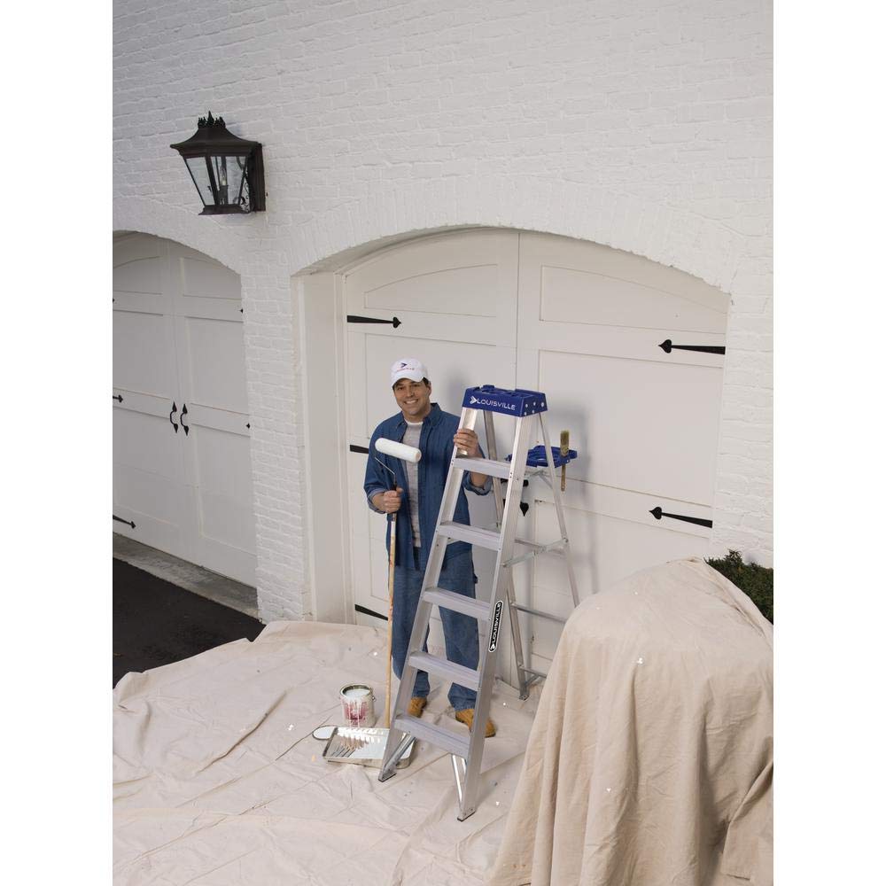Louisville Ladder AS2108 250-Pound Duty Rating Aluminum Stepladder, 8-Feet