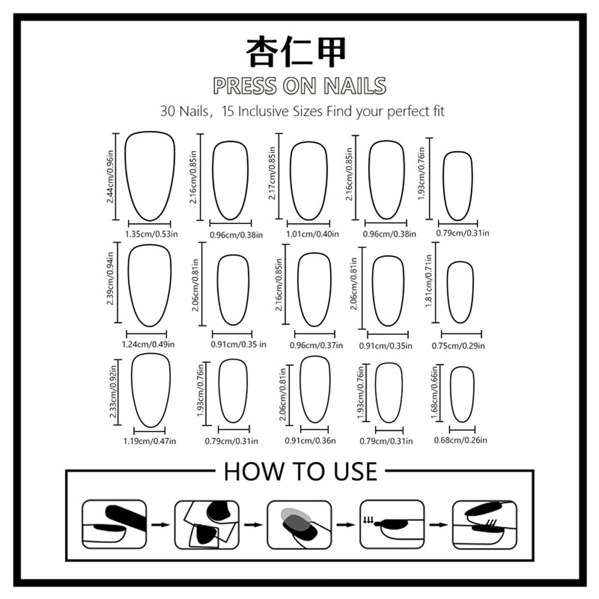 Short Almond Press on Nails French Tip Fake Nails with 3D Flower & Starfish Charms Design Glossy Acrylic False Nails Full Cover Stick on Nails Summer Beach Ocean Style for Women Girls 30Pcs