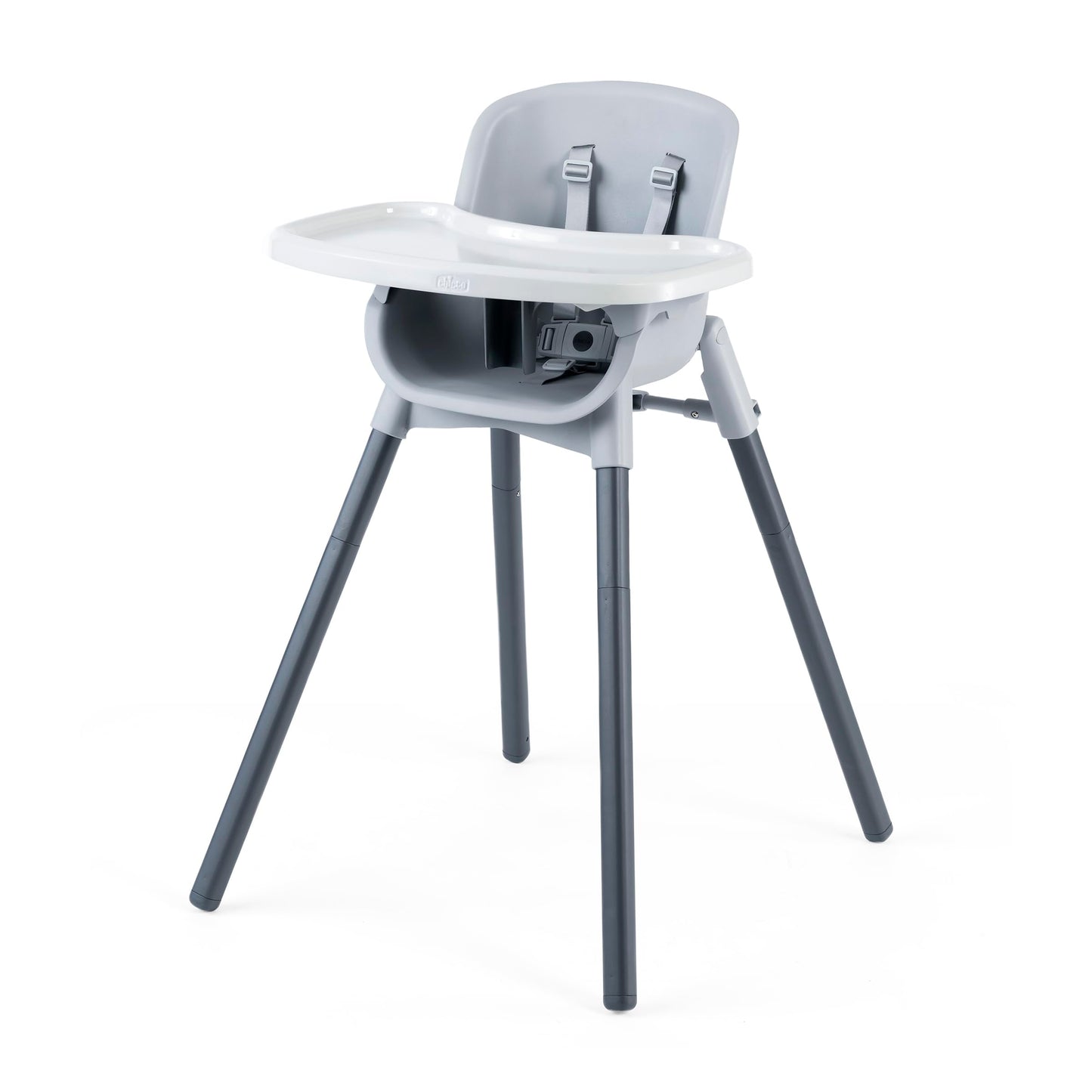 Chicco Zest 4-in-1 Folding High Chair, Feeding Chair, Toddler Chair and Youth Stool, Multi-Use Easy Clean High Chair, Seasalt/Grey