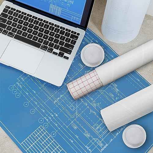 MagicWater Supply Mailing Tube - 1.5 in x 24 in - White - 12 Pack - for Shipping and Storage of Posters, Arts, Crafts, and Documents