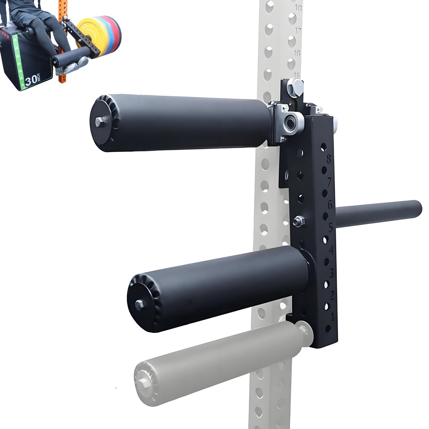 MARLANG Leg Extension and Curl Machine for Power Rack Attachments, Leg Extension Attachment for Home Gym, Leg Curl Attachment for Workout Equipment (5/8" / 16mm Hole)"