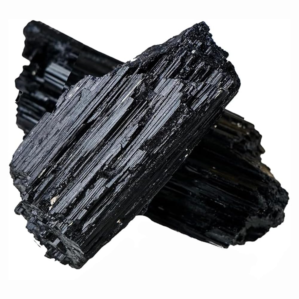 2PCS Natural Raw Stone Healing Crystals Bulk Healing Gemstones for Reiki Tumbling Fountain Rocks Meditation Garden Home Decor (Black Tourmaline)