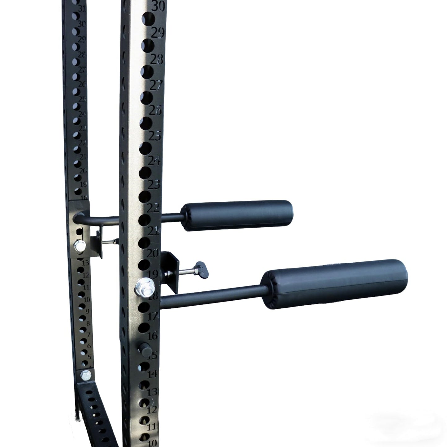 Single Leg Squat Roller for Squat Rack,Extended Length Leg Press Attachment Power Rack Attachments,Bulgarian Split Squat for Home Gym & Leg Training-fu (1" / 26mm Hole)"