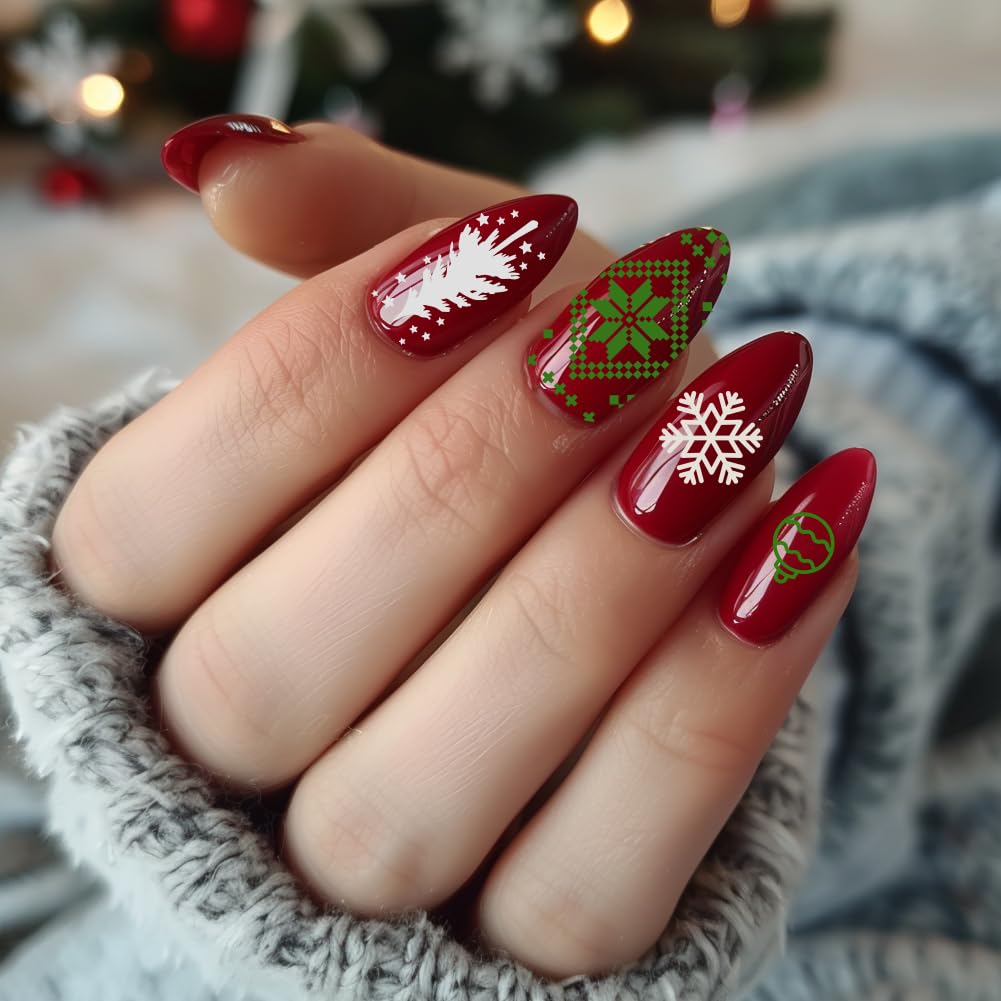 beinkmake 3Pcs Holiday Nail Stamping Plate Set Seasonal Halloween Christmas Nail Stamp Templates Valentine St. Patrick's Day Metal Reusable Tools with Stamper Scraper for Manicure Printing