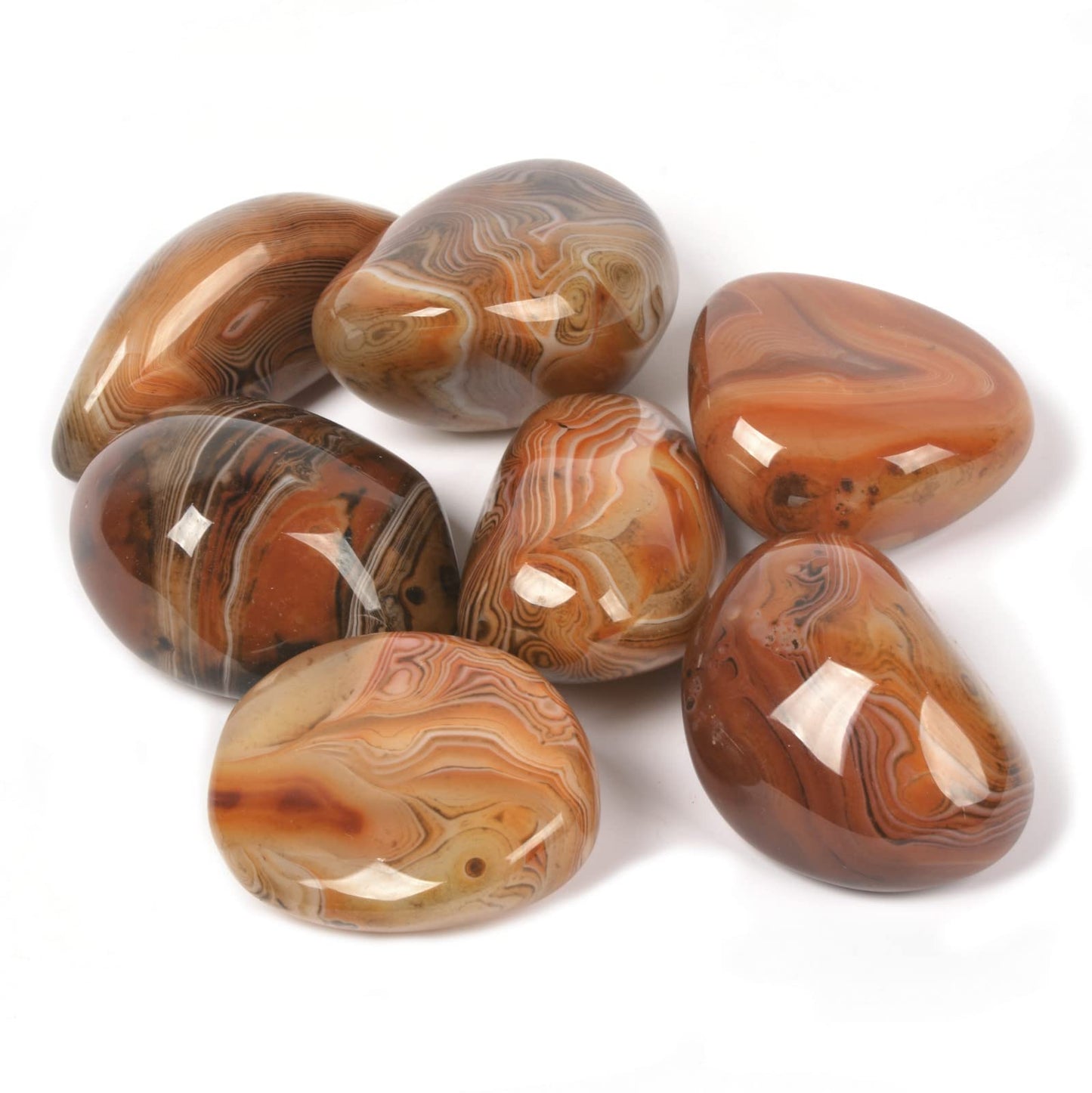 Justinstones 1LB Large Dream Agate Tumbled Polished Natural Crystal Healing Pocket Stones Rock Collection