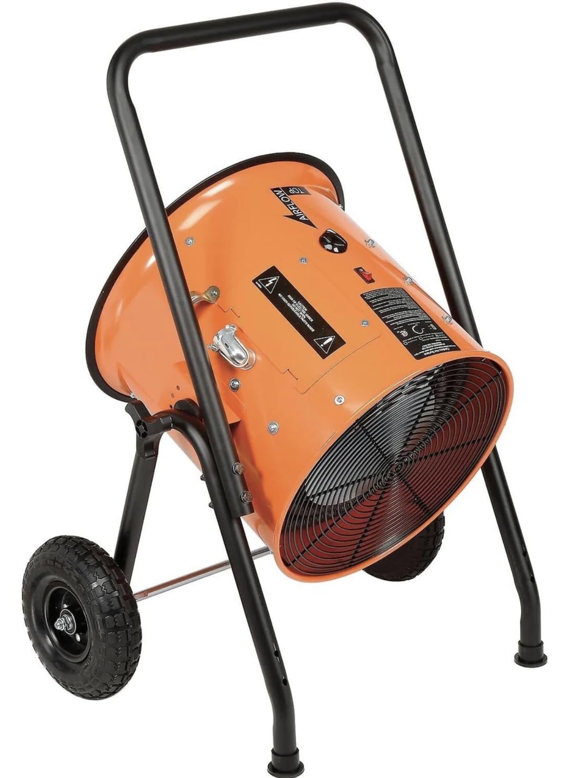 30kW Portable Electric Salamander Heater, 3 Phase – Industrial Heater for Construction, Warehouses, Garages (480V, 3 Phase)