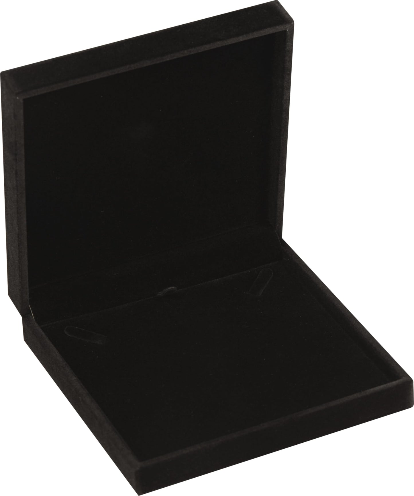 LAODA Big Necklace Chain Jewelry Gift Box Soft Touch Premium Velvet Material Choker Necklace Storage Holder Box for Women Men Size 6.4"(W)*6.4"(D)*1.5"(H) Black