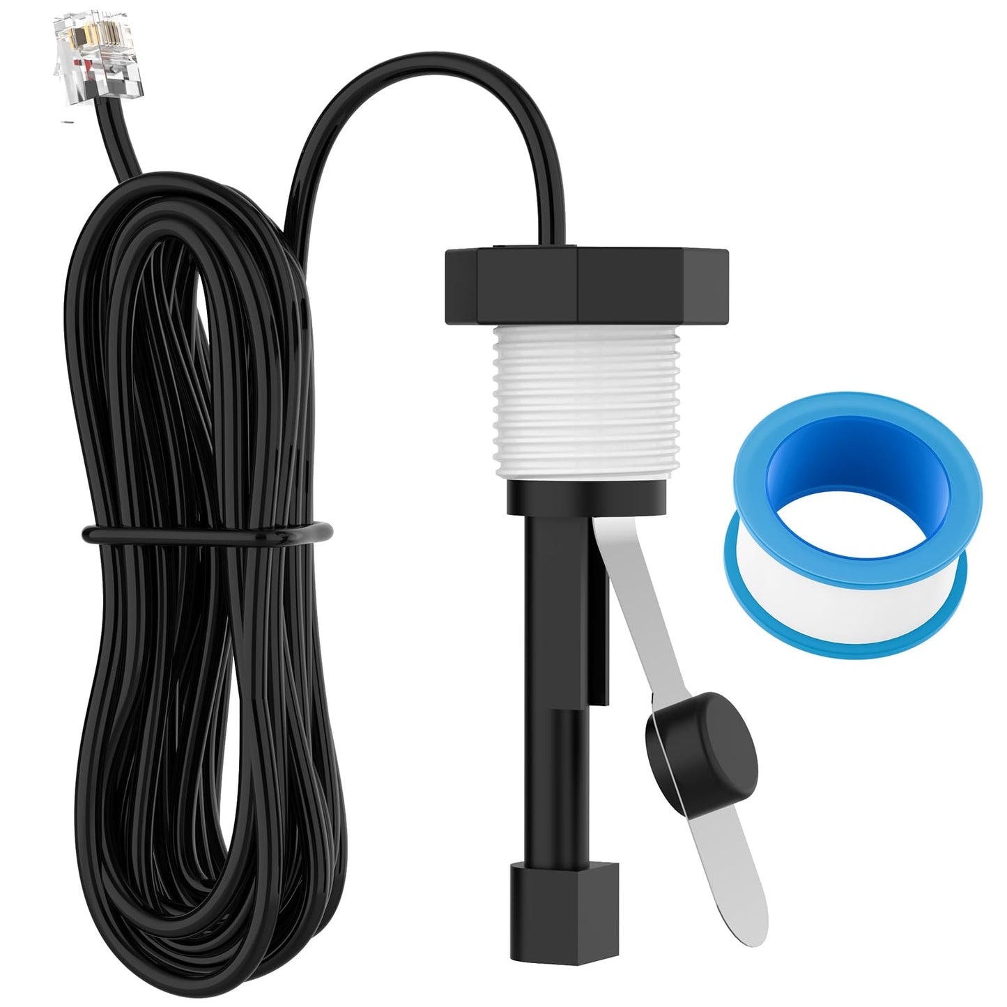 Malictele Flow Switch, GLX-FLO-RP for Hayward Goldline Aquarite Salt System Metal Pool Flow Sensor Suitable Hayward Salt Cell and Chlorine Generator with 15ft Cable