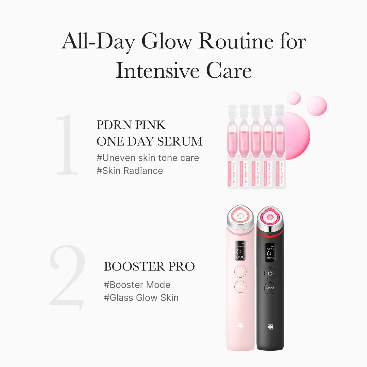 medicube Salmon DNA PDRN Pink One Day Serum | 99% Salmon DNA PDRN Intensive Ampoule, Collagen, Glutathione, Hyaluronic Acid - Improves skin radiance | Korean skincare 0.05 fl.oz x 10e