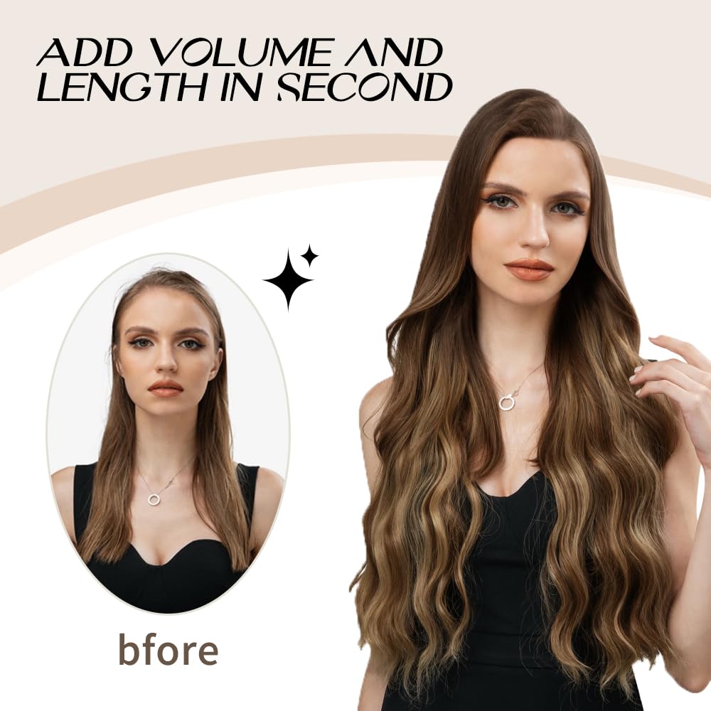 Boymia I Tip Hair Extensions 22 Inch #613 Golden Blonde Invisible Straight Hair Extensions Silky