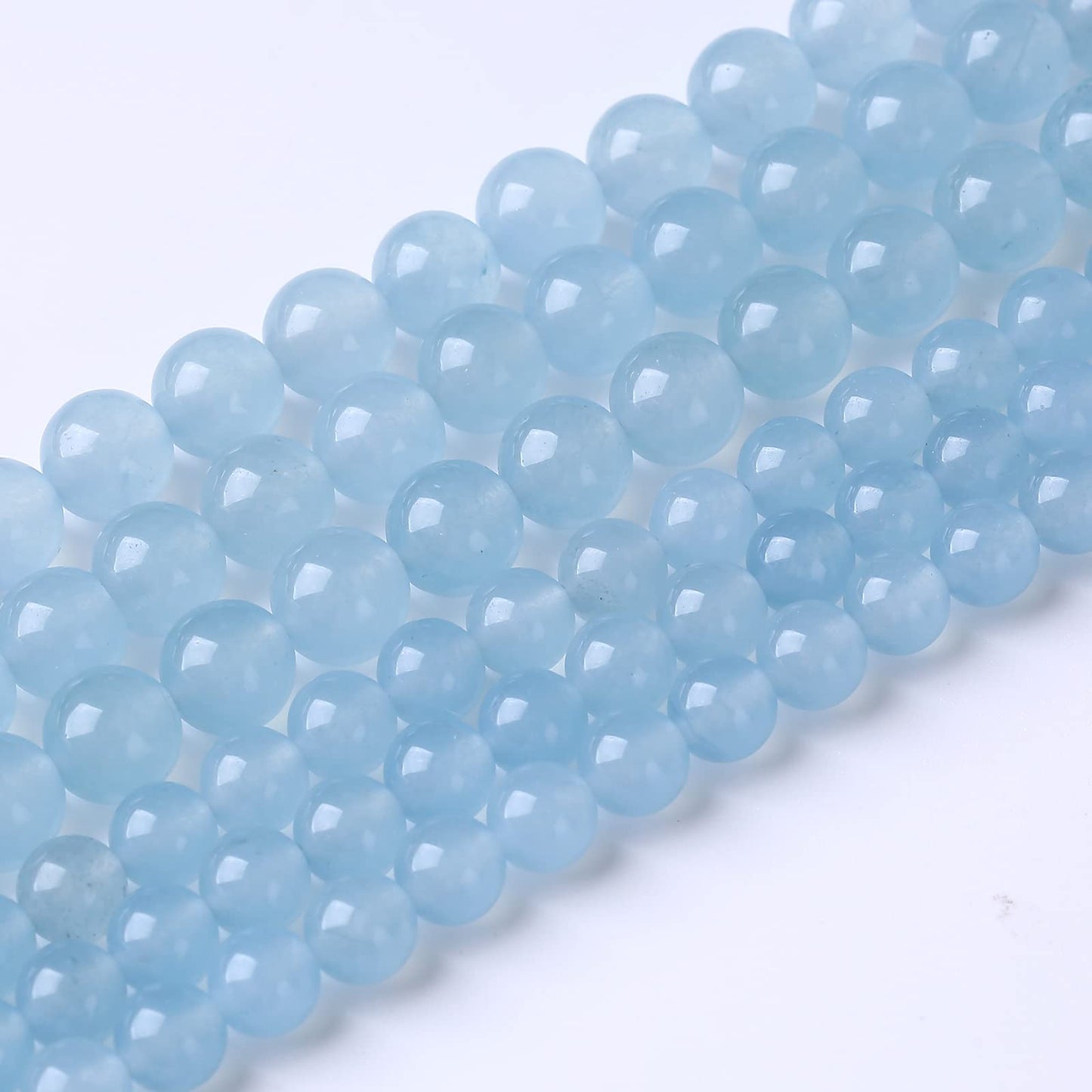 90PCS 4MM Cyanihalite Beads Round Loose Stone Beads for Jewelry DIY Energy Stone Healing Power Bracelet 15"
