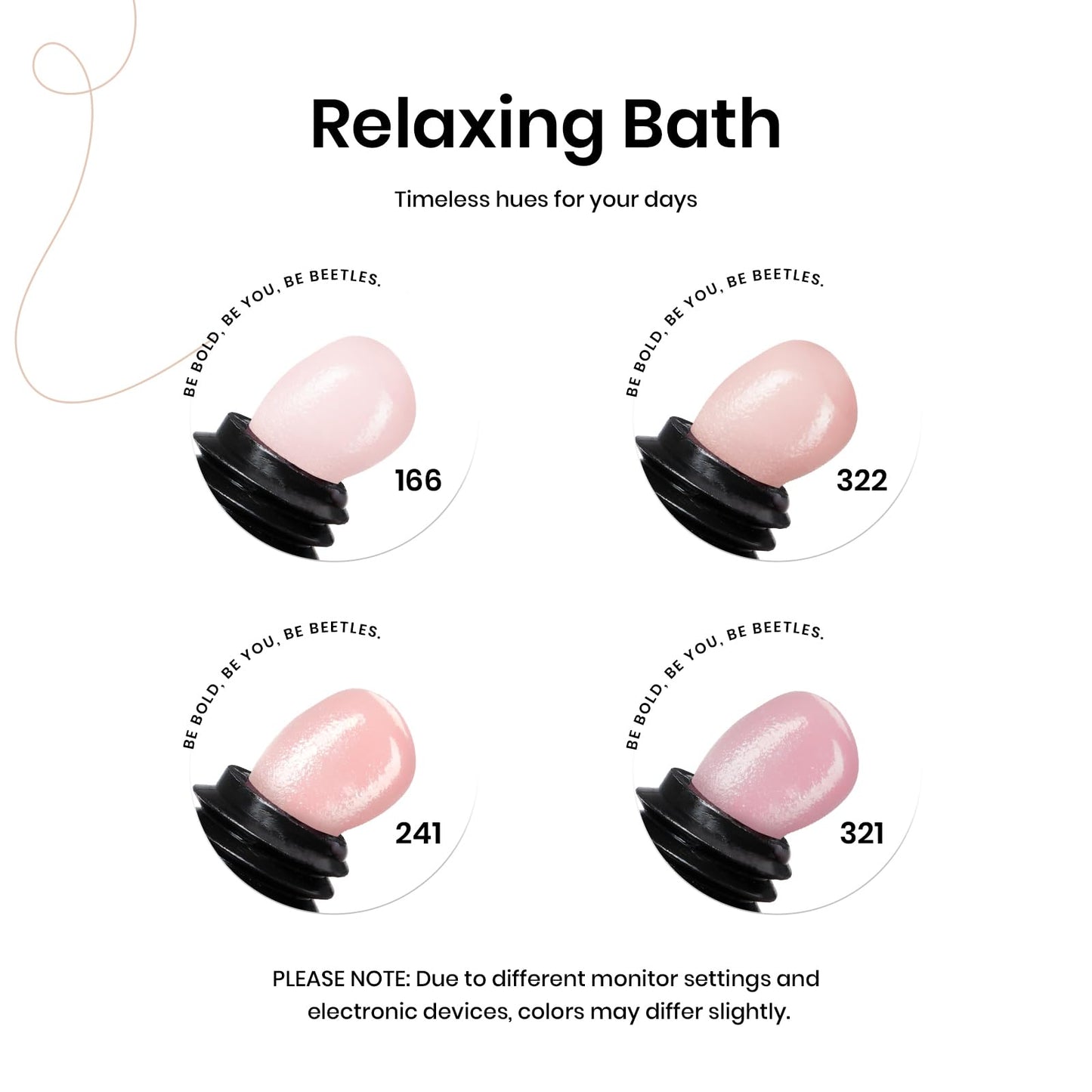 Beetles Poly Extension Gel Nail Kit, 4 Colors Milky White Nude Pink Neutral Poly Nail Gel Builder Hybrid Jelly Gel with Base&Top Coat Set DIY Nail Art Gift for Women