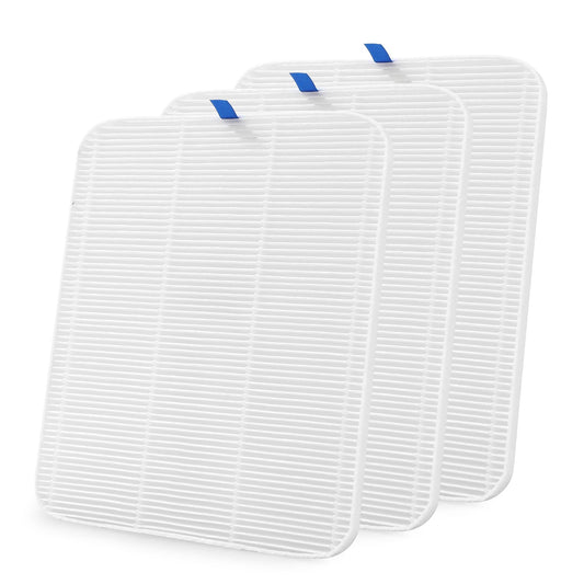 CHRISTINE SHELLY Nail Dust Collector Replacement Filter, Powerful Vacuum Fan Vent Dust Collector Extractor Dust Suction Machine for Acrylic Nails Polishing, Nail Salon&Home, White(Only 3PCS Filter)