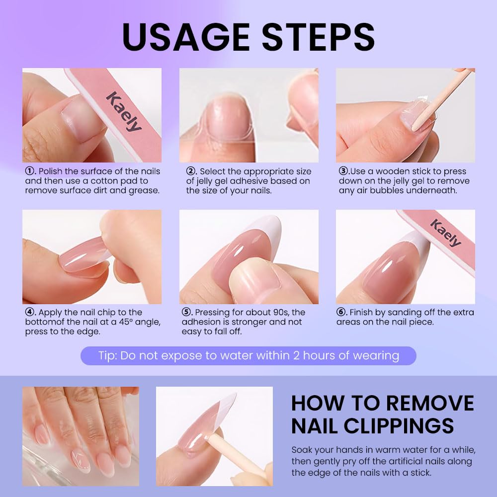evpct Pale Nude Cat Eye Press on Nails Short Almond No Glue, 3D Gold Line Design Short Almond Stick on Nails for Women, Reusable Full Cover Soft Press on Fake Nail Perfectly Fit with 3D Bowknot Design