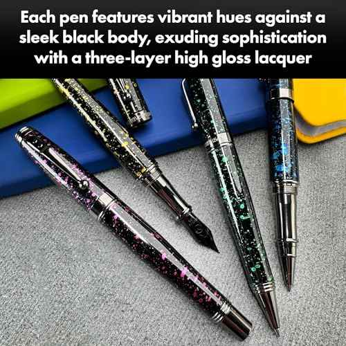 Monteverde Invincia Vega Starlight Yellow Fountain Pen - Extra Fine Nib, Vibrant Design, Precision Writing Instrument