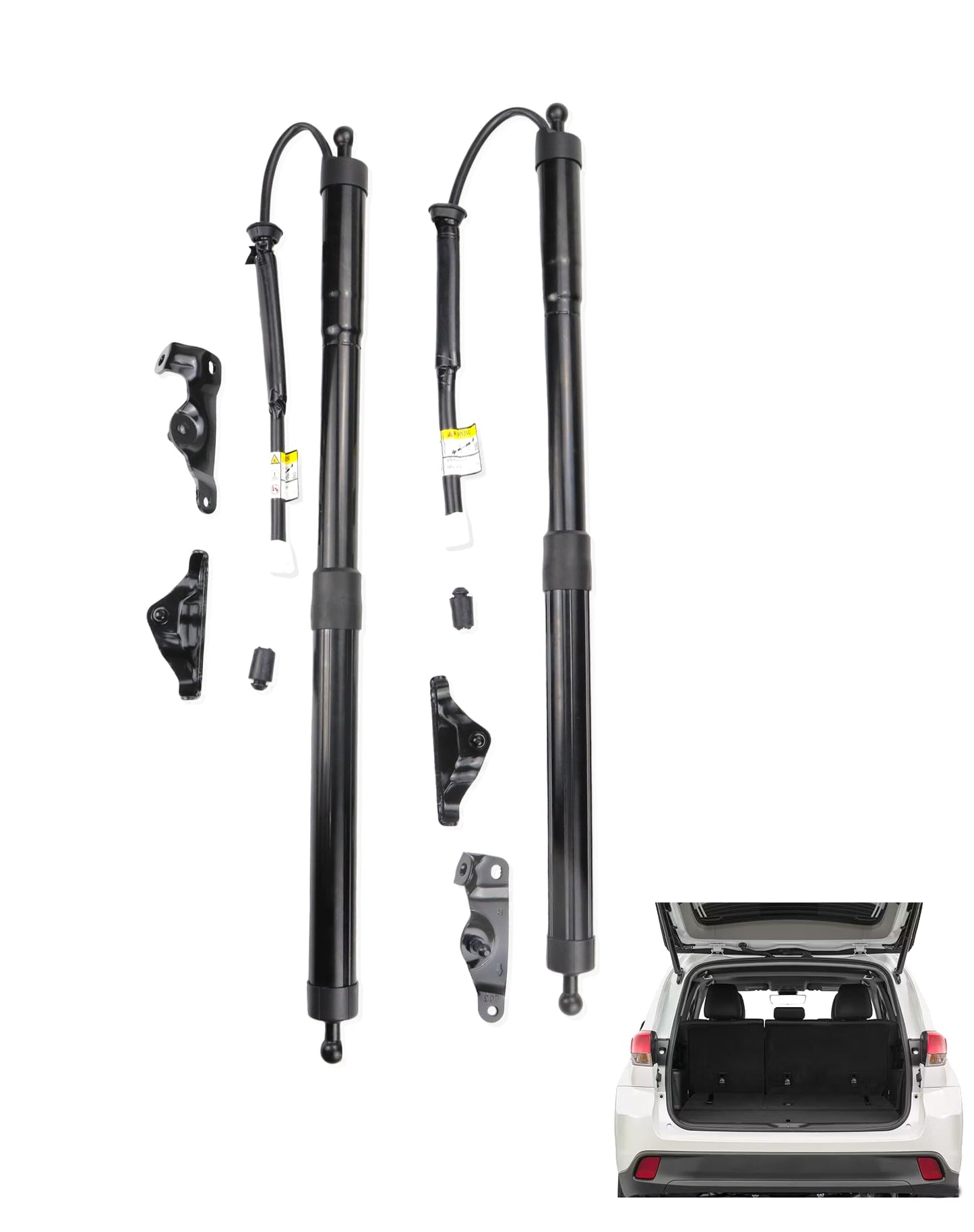 Flecto Power Liftgate Actuator Struts Compatible with Toyota Highlander 2014-2019, Electric Rear Hatch Tailgate Shock Support Pair Left & Right Replace 6891009120 6892009130 6891009051