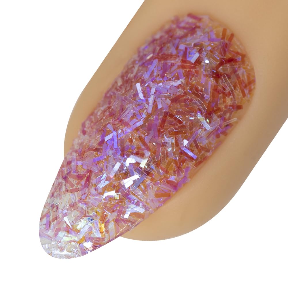 Young Nails Art Glitters - Premium Loose Nail Glitter Powder for Acrylic Nails & Gel Nails, Nail Sequins, Nail Sparkles, Nail Art Powder, Fine & Chunky Glitter, Durable, Crinkle Sprinkles, 1 oz