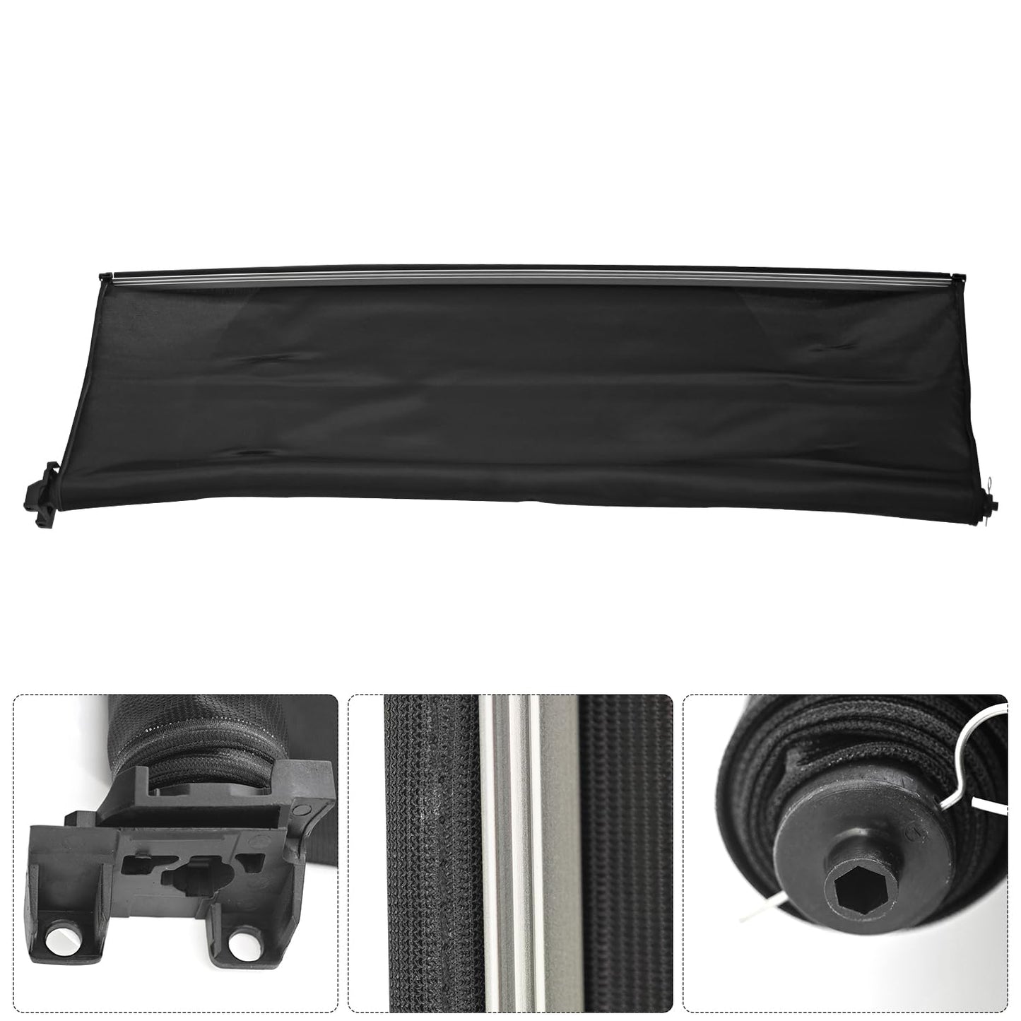 Blrack A1677808700 Sunroof Roller Blind Compatible with Mercedes-Benz GLE53 AMG C167 2020-2024, Sunroof Roller Blind Shade, Repl.1677808700 (Black)