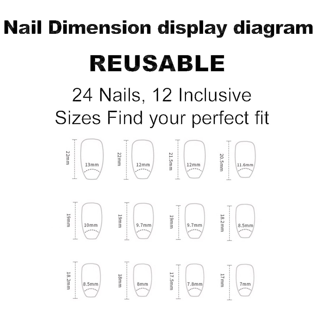 SWEKKE Medium Coffin Nude False Nails - 24pcs Full Cover Glossy Glue On Manicure Set with Nail Glue