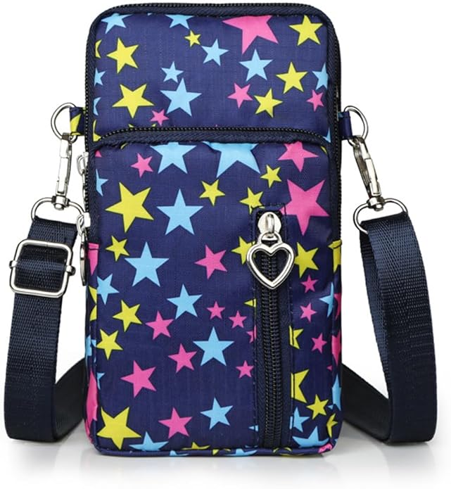 JANKS Small Crossbody Bag for Women - Mini Phone Purses with Crossbody Strap and Wallet - Nylon Arm Bag