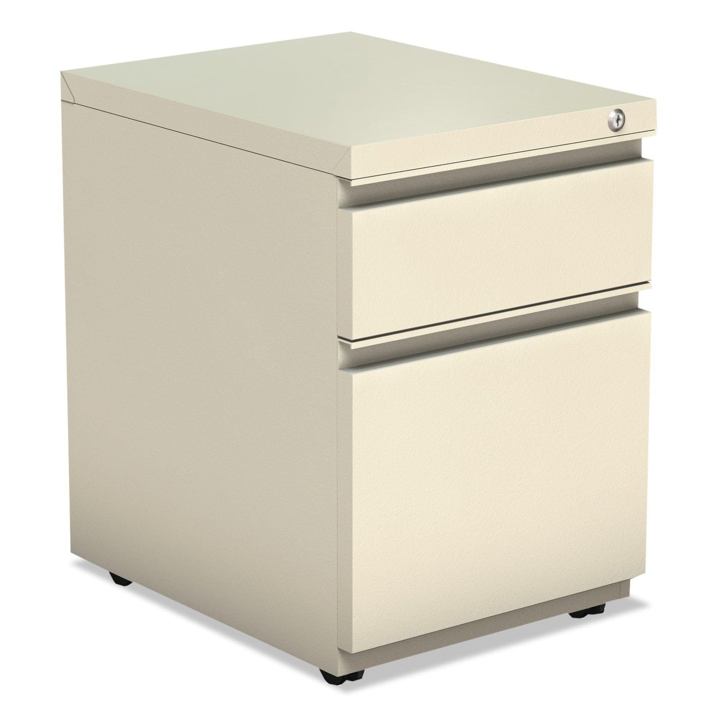 Alera ALE Two-Drawer Metal Pedestal Box File w/Full Length Pull, 14 7/8w x 19 1/8d, Putty