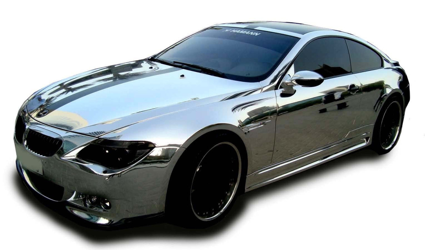 Silver Mirror Chrome Self-Adhesive Vinyl Wrap Film (100ft x 5ft)