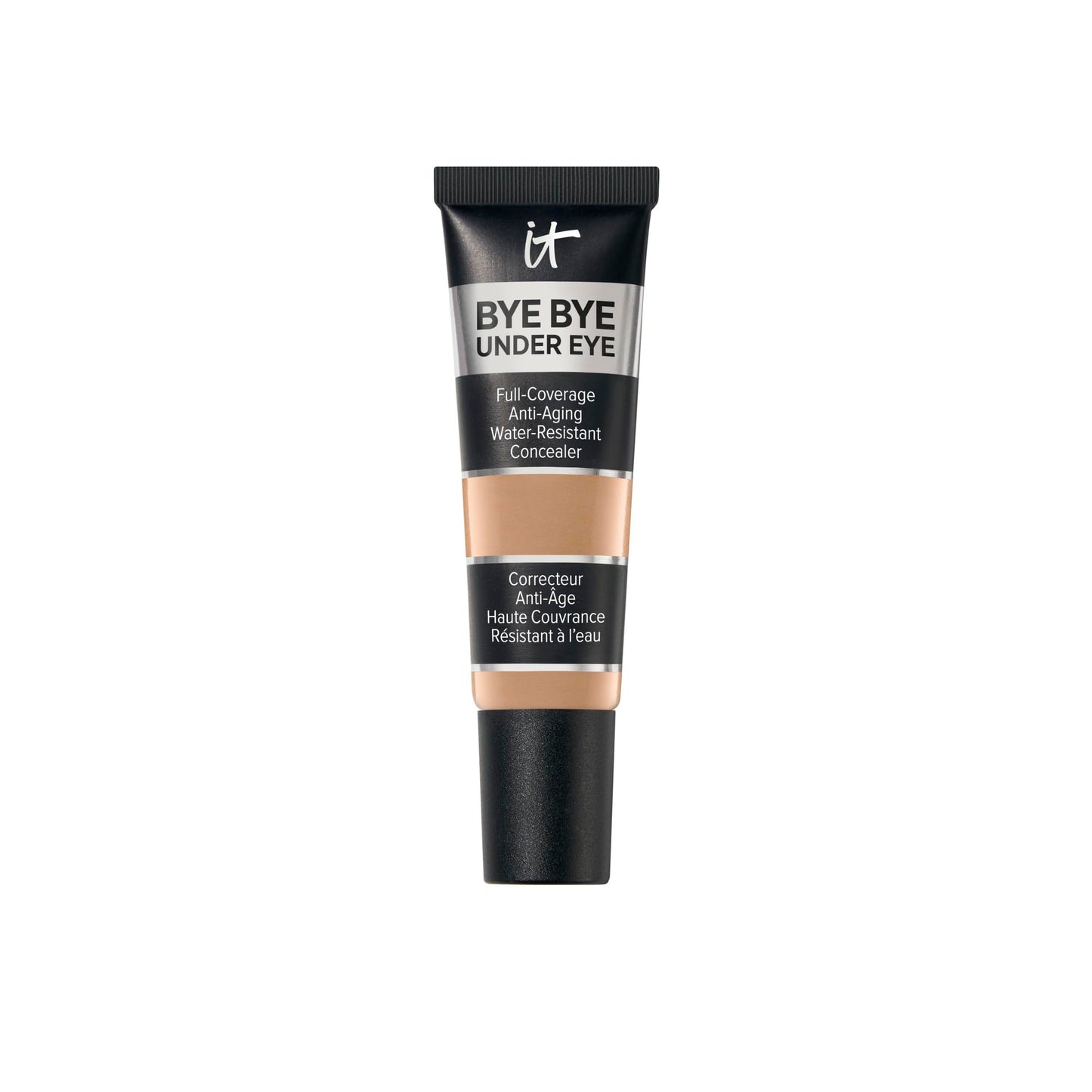 IT Cosmetics Bye Bye Under Eye Concealer (Tan Bronze) - Waterproof, Full Coverage Brightening Concealer For Dark Circles, Fine Lines, Redness & Discoloration, Anti-Aging, 24H Wear - 0.4 fl oz