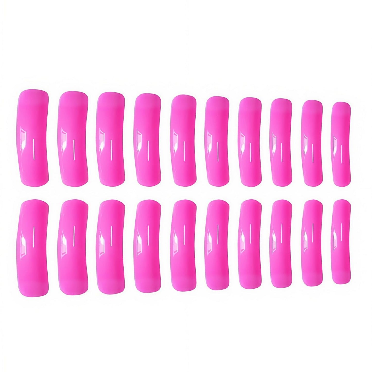 Curved Press on Nails Extra Long Square Fake Nails Glossy Full Cover Pink Curve Fake Nails Gel Acrylic Glue on Nails for Women Girls Art Manicure KIt