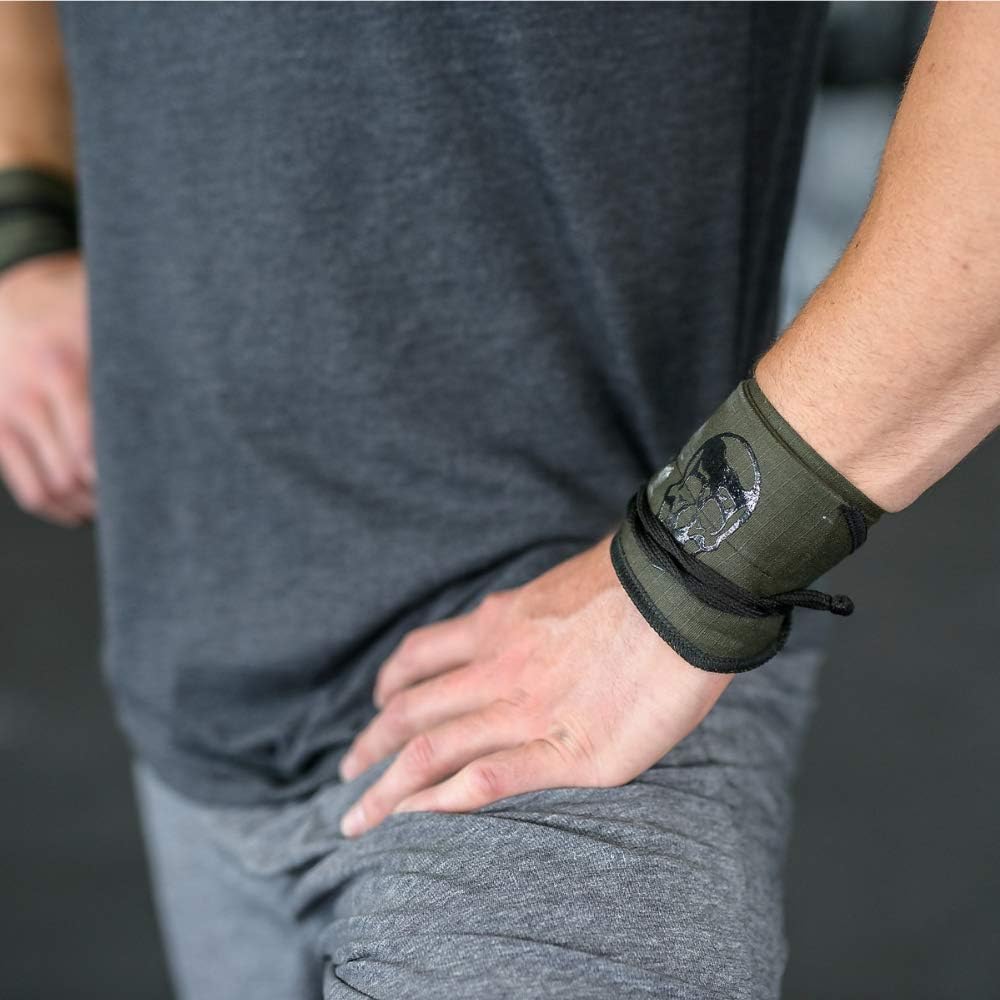 Gymreapers Strength Wrist Wraps for Cross Training, Olympic Lifting, Strength Training, WOD Workouts - Strong Wrist Support for Men and Women - Fits All Wrist Sizes | Men and Women (Ranger Green)