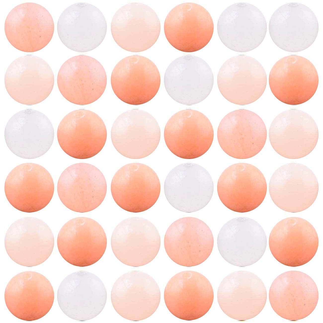 Natural Stone Beads 100pcs 10mm Pink Aventurine Round Genuine Stone Beading Loose Gemstone Hole 1mm DIY Charm Smooth Beads for Bracelet Necklace Earrings Jewelry Making (Pink Aventurine, 10mm)