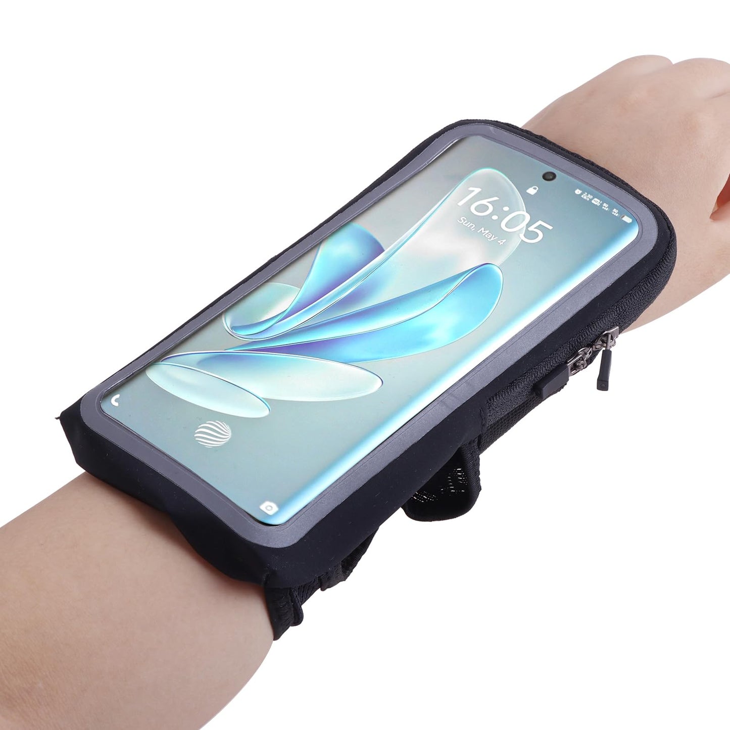 Phone Holder for Running, Wristbands and Forearm Phone Holder Compatible with iPhone 16/15/14/13/12/11 Plus Pro Max,for Ridding Jogging Running, Mobile Phone Armband Wrist Strap Bags Up to 6.9""