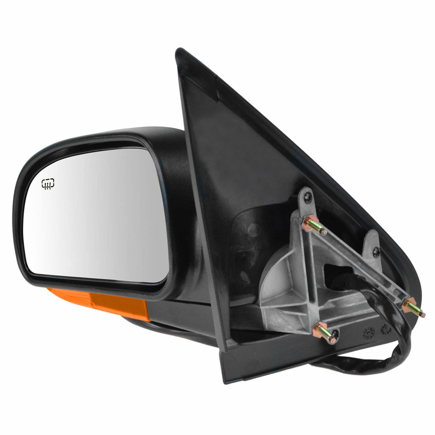 TRQ Driver Side Mirror Assembly Electric Adjustment Heated Memory Black Compatible with 2004-2007 Chevrolet Trailblazer GMC Envoy Buick Rainer GM1320348 GM1320349